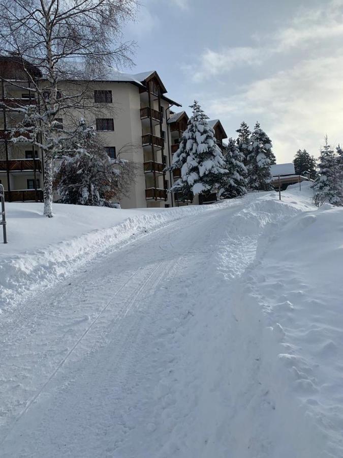 Hundefreundliche Bergwohnung Neben Der Skipiste - Mittelstation Skigebiet Gerlitzen Kanzelhohe Exteriér fotografie